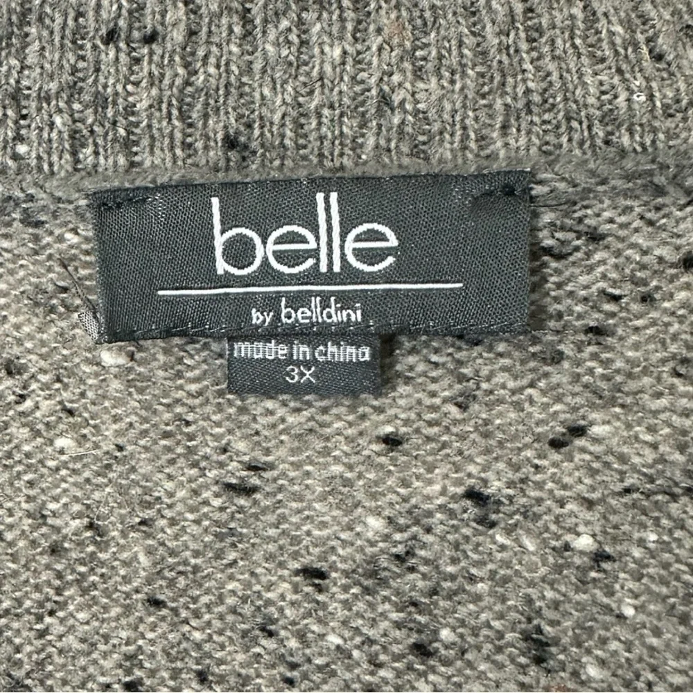 🌸Belle- Gray Knit Long Sweater- Size 3X